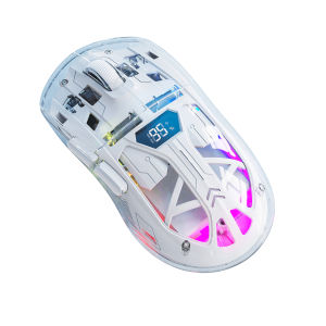 A2 Transparent Digital display Wireless Mouse RGB Bluetooth Dual-mode Connection Win/Mac