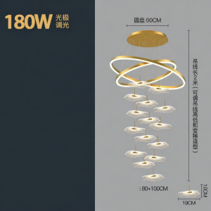 Luxury Creative Long Hanging Light for Large Spaces