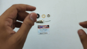 Baut Panel Rem Honda (Assy) - Baud Penahan Tromol Belakang Karet + Mur Komplit Grand Prima Supra