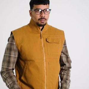 M.Gee Jaket Rompi Hoodie Pria Mgee Original WALTER C012 Mustard