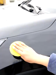 1PC Soft Sponge Car Auto Wax Polish Foam Sponge Hand Soft Wax Yellow Sponge Pad Waxing Sponge