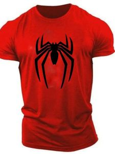 Áo Thun Tay Ngắn Cổ Tròn In Hình Nhện Thoải Mái Ôm Vừa Vặn Áo Thun Nam Tay Ngắn In Hình Cổ Áo Thun Thời Trang Mùa Thu