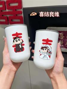 Couples Wedding Gift Stainless Steel Toothbrush And Mouthwash Cup Set 304 Stainless Steel Bathroom Accessories Dental Care