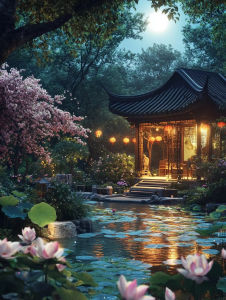 BILIBILI | Acrylic Paint By Numbers Japanese Temple Scenery Painting By Numbers on Canvas Coloring By Number for Adults Paint Digital Art