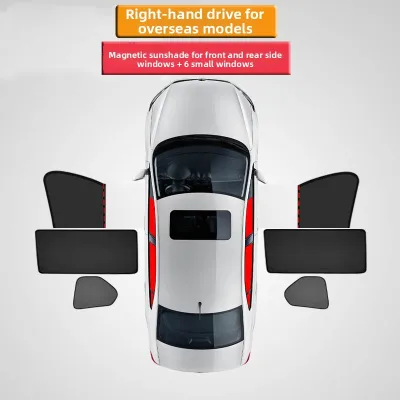 Heat Insulation Magnetic Sunshade for Right-Drive Toyota Sienta 170 Series
