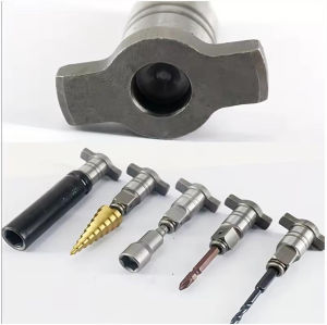 2pcs T-Shaped Electric Brushless Impact Wrench Adapter Dual-Use Spanner Shaft Conversion Head Impact Wrench Adapter Accessories