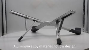 [ANM TRADING] X Shape Folding Laptop Tablet Stand Aluminum Premium Feel 5 Adjustable Height Stand Laptop