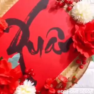 Phụ Kiện Trang Trí Mẹt Trang Trí Tết Kết Hoa Kèm Chữ Nhiều Mẫu Mã Đón Năm Mới DG-181