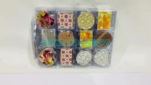 Souvenir Pernikahan Ultah dan Khitanan Cermin Kaca Motif Gliter Kemasan Mika ISI 50 PCS