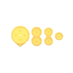 2/5Sets For GBA SP Rubber Buttons Contact Pads Silicon Hing & Screws Cover Buttons Rubber For GBA SP Housing Shell Repair
