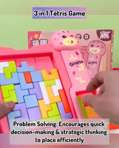 Brain Teasing Russian Tetris Brick Game Boarding Games Block Puzzle Gift Children Kids Education Toy Pemainan Budak 俄罗斯方
