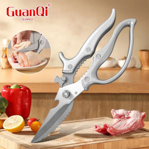 กรรไกรตัดกระดูกไก่ กรรไกรครัว ใบมีดคม ใช้สำหรับบาร์บีคิว หั่นเนื้อ ผัก ปลา สะดวก ใช้งานง่าย