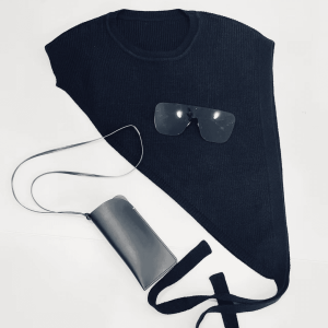 Elegant Triangular Knitted Vest plus Size Womens Fashion Korean Style Loose Design Autumn Season Polyester Cotton Blend