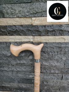 Tongkat jalan kayu Kemuning Gading motif cula profil A125