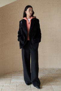 epoque de rueen | Texture Slim Long Pants