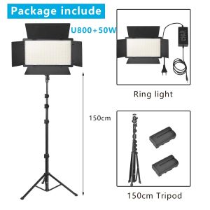 Nagnahz U800 U600 LED Photo Studio Light for Tiktok Youbute Game Live Video Lighting Portable Video Recording Photography Lamp
