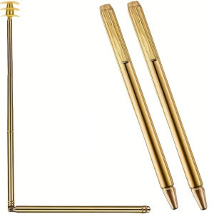 2pcs 99.9% Pure Copper Dowsing Sticks Metal Detector Rod Copper Probe For Water Gold Finding Treasure Hunting Divination Tools