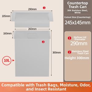 CUNGSA | Embedded Kitchen Trash Can