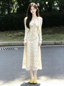 Y6Y | 2026 Trendy Korean Style Floral Halter Neck Dress