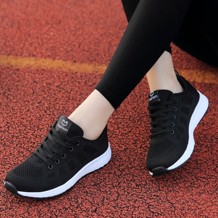 Women Korean Style Mesh Breathable Sneakers LightWeight Flat