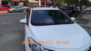 VLT 85% Transparent Light Blue Chameleon Car Side Window Foils Glass Window Tints Solar Protection Window Film 50x300cm