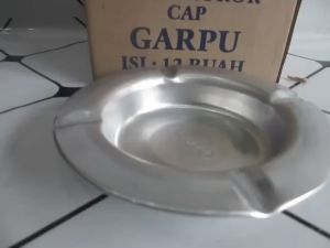 Asbak Rokok Aluminium Cap Garpu Bulat