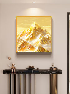 Modern Simple Decorative Painting Shandong Taian Metal Frame Oil Canvas Living Room Bedroom Entrance Square Artwork Decoration