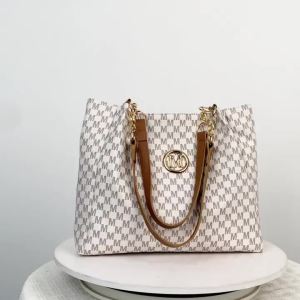 Túi Tote Nữ Vintage Họa Tiết Hình Học Chất Liệu Giả Da Thiết Kế Chữ M Dung Tích Lớn Đeo Vai Cầm Tay Dùng Để Mua Sắm Và Du Lịch