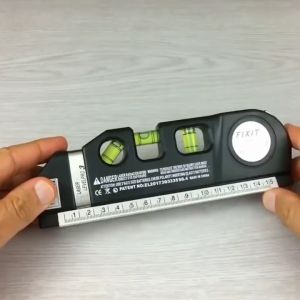 Fixit Laser Level Pro 3 (Penggaris + Meteran + Waterpass + Laser) Penggaris 250cm TL243