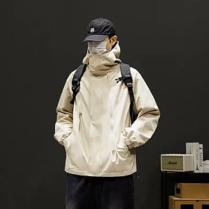 เสื้อแจ็คเก็ตผู้ชาย แขนยาว กันหนาว กันลม กันแดด