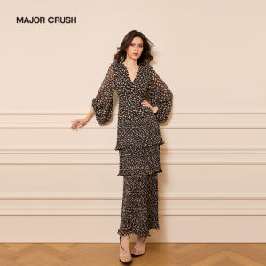 Print Elegant Luxurious Youthful Long Dress