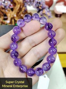 Natural Brazil Premium Grade Amethyst Crystal Beads Bracelet BCA01 #Amethyst #AmethystBracelet #Naturalcrystal #CrystalBracelet #AmethystCrystal
