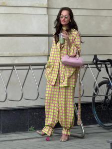Print Ribbons Panelled Short Womens Matching Sets Full Sleeve Pockets Single Breasted Lady Suit 2026 Spring Autumn Female