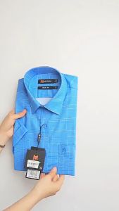 Áo sơ mi Khatoco nam tay ngắn Form tailor fit