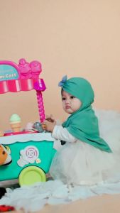 Hijab Instan Anak 1 tahun By Hijab Arrafi Kode Ar 794 baby / Ar 794 Baby