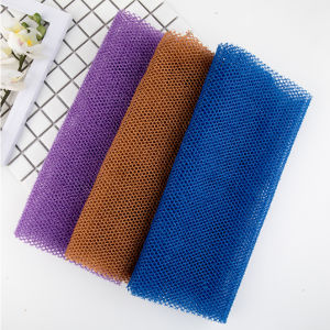 Long Bath Net Body Exfoliating Shower Body Scrubber Back Scrubber Cleaning Strip High Quality Convenient To Use 30*80CM (Pink/Blue/Coffee/Black)