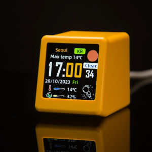 Đồng Hồ Trang Trí Bàn Hiện Đại Đơn Giản Thời Tiết Hoạt Hình Màn Hình Màu Độ Ẩm Nhiệt Độ Kỷ Niệm Ngày Lễ Quà Tặng Cho Bạn Trai