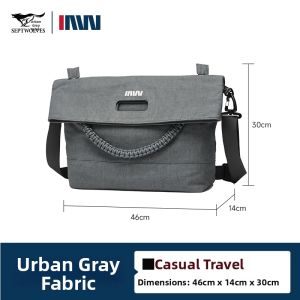 SEPTWOLVES | Mens Large Capacity Multi-functional Casual Tote Bag