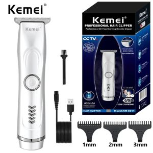 Kemei KM-6011 Mini Hair Clipper Portable Hair Trimmer 0 Mm Original  Razor Barber Hair Cut Machine Travel Low-Noise