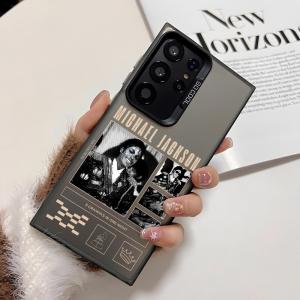 Music Rapper M-Michael Jackson Phone Case For Samsung Galaxy S25 S24 S23 S22 S21 Ultra Plus Laser Hard Colorful Matte Shockproof