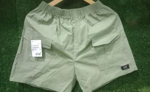 Celana pendek katun polos dewasa pria dan wanita