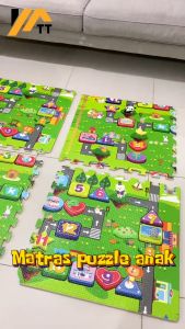 YATT Karpet anak puzzle Evamat Puzzle Edukasi Motif Road Map Jalanan 3 MOTIF (1pack 4pcs)