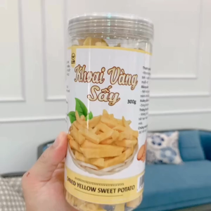 Khoai vàng sấy sợi snack giòn ngọt tự nhiên hũ 300g Lan Anh Food thực phẩm sạch đảm bảo VSATTP