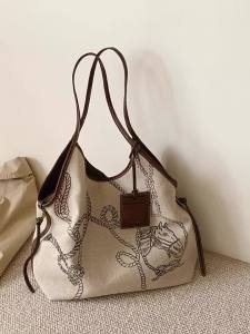 CHIO‘2ND | Túi Xách Tote Vải Gai Handmade Tranh Vẽ