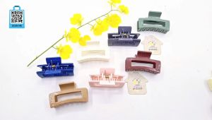 Kẹp tóc nữ hàn quốc cute phụ kiện bé gái kẹp càng cua nhiều răng trung gắp tóc hình chữ nhật nhiều màu siêu đẹp Hàn Quốc cao cấp - thương hiệu Vợ Chồng Tôi