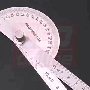【STOK MSIA】180° Pembaris Sudut Protraktor 10cm/14cm Protractor Metal Ruler Angle Finder Stainless Steel Angle Ruler