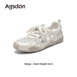 Agsdon | Breathable Perforated Thick Sole Womens Training Shoe