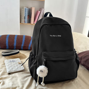 Simple Color College Student Laptop Backpack