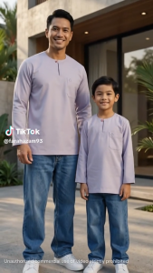 SULTAN Kurta Rayyan Dewasa Dn Budak -Kain Viscose Satin - Omani Style - 03 Poket - 05 Warna - Regular Fit