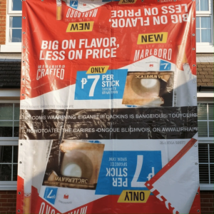 TRAPAL PRINTED TRAPUALIN TOLDA WITH ROPE - RAINPROOF/ SUNPROOF COVER  SA TERRACE BAHAY AT STORE